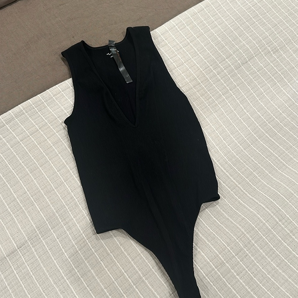 Urban outfitters Body suit black V-neck